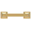 Poignée Studio Collection - Poignée d'armoire de 3 po d'un centre à l'autre en laiton doré brossé - Quincaillerie transitionnelle pour tiroirs et armoires-98948018-112308022