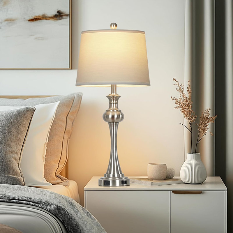 Silver Table Lamps for Living Room