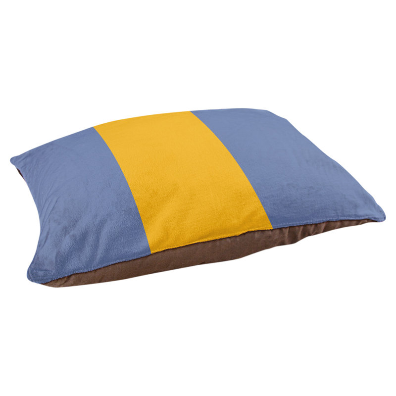 Oreiller Memphis, Très grand (l 50 po x P 40 po x H 17 po), Bleu basketball / jaune basketball / bleu basketba