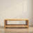 Woven Water Hyacinth & Acacia Wood Coffee Table