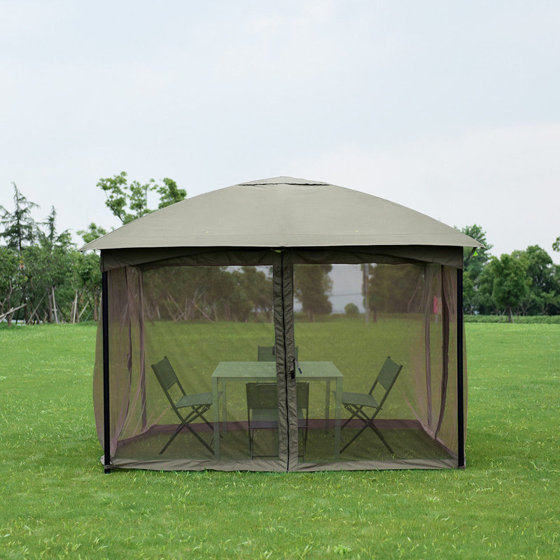 11.5 Ft. W x 11.5 Ft. D Steel Patio Gazebo Canopy