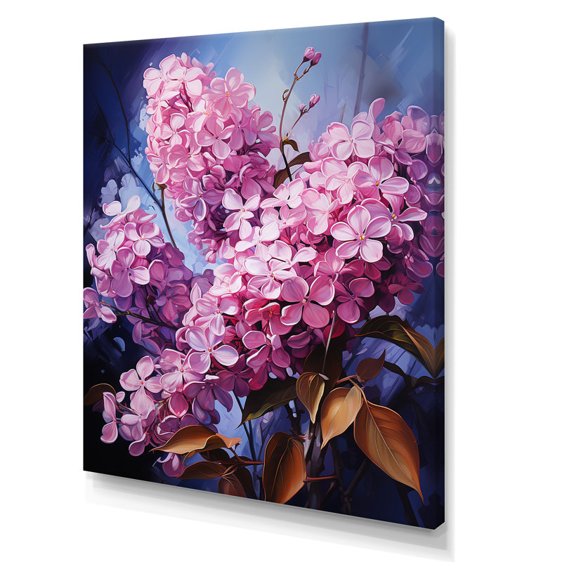 «Serenity Lilac Magic I» sur toile, H 32 po x l 16 po x P 1 po, Toile tendue