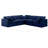 Itala Velvet L-Shaped Sectional Reversible-94482452