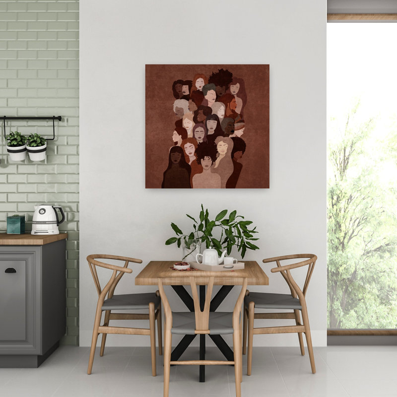 «Unity Of Shades», art mural abstrait moderne, H 32 po x l 32 po