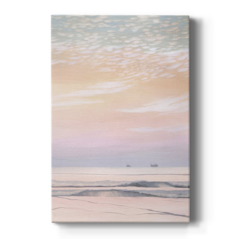 Crystal Shores II -Custom Wrapped Gallery Cavas, H 18 po x l 12 po