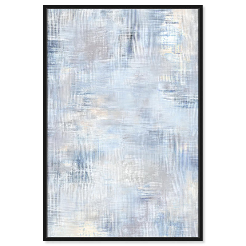 «Glacial Light Weave I», reproduction d'art sur toile par Art Remedy, H 16 po x l 11 po, Structure noire