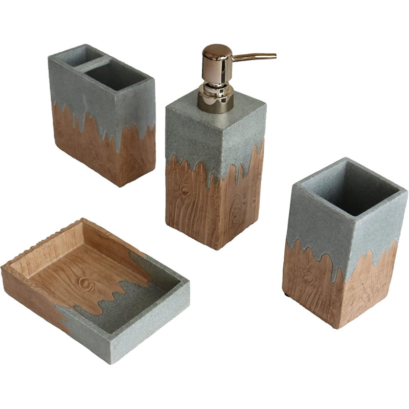 Bathroom accessory set