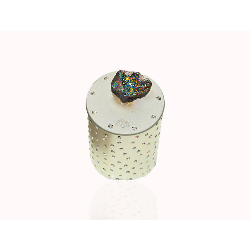 Ensemble de porte-bougie Arca Flamma - Platine, Platine