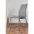 Tierra Sleek Metal and Glass Round Dining Table Set with 4 Faux Leather Upholstered Dining Chairs-1504551227