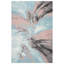 Tapis abstrait rose / bleu / gris Donnovan-1938660476
