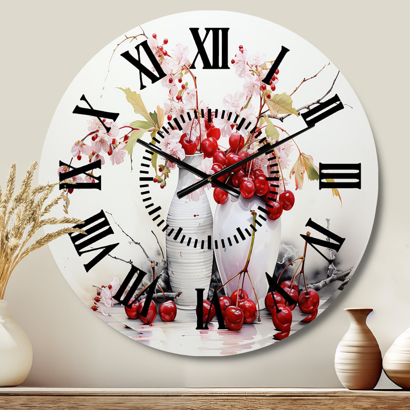 Horloge murale Cherry Simplicity, Médium