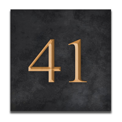Velia 17.78cm H Stone House Number