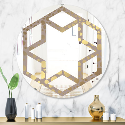 Golden Marble Design III Mirror