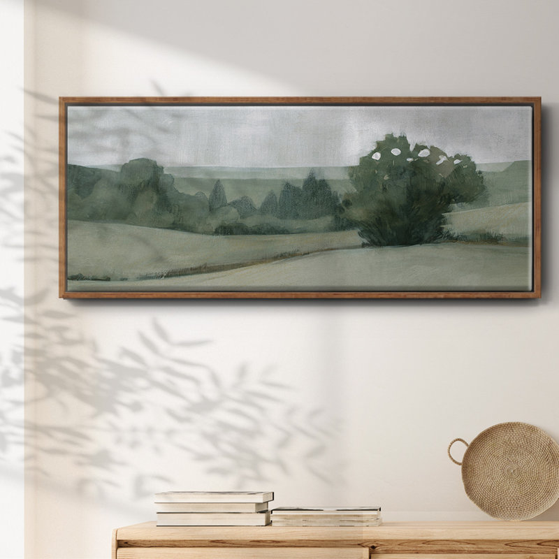 «Soft Green Landscape II», toile encadrée, H 8 po x l 20 po