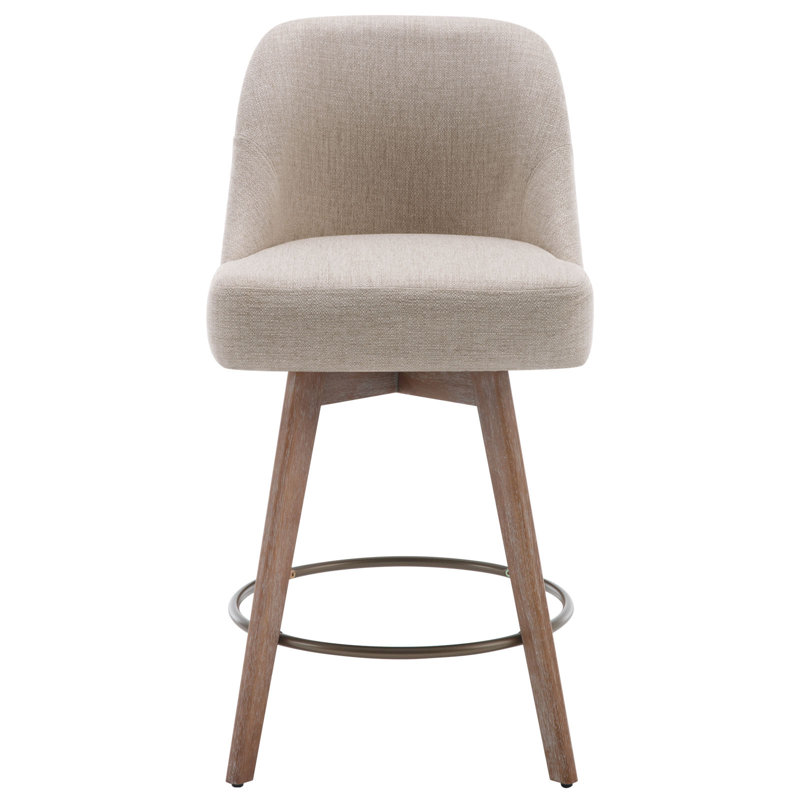 26'' Swivel Counter&Bar Stool, Beige