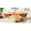 Extendable Wood Dining Table, Modern Table with Rubber Wood Legs for Small Space-894140966