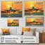 Coucher de soleil sur le tarmac I - reproduction sur toile-1251105670-1251105675