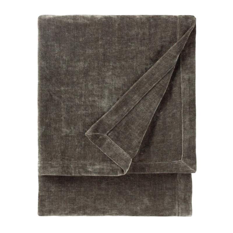 Heavy Chenille Yard Throw, Grey, 180cm x 130cm
