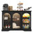 47.2"W Sideboard Buffet Cabinet with 3 Glass Doors, Adjustable Shelves, LED and Human Body Sensors-1477457382