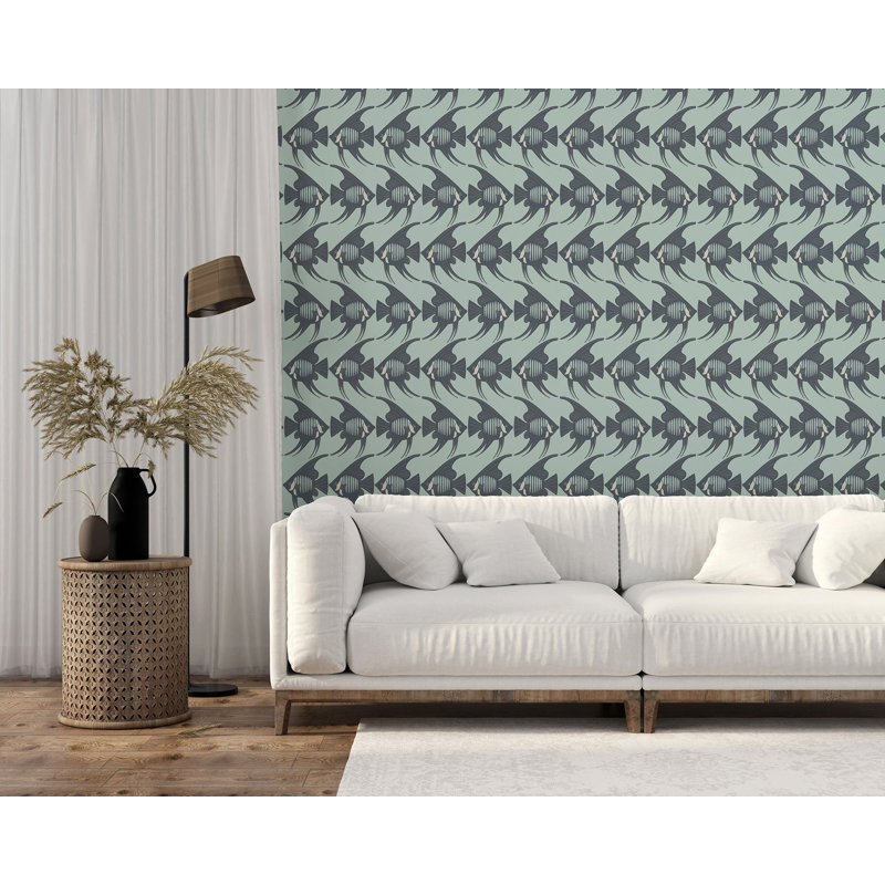 Angel Fish - Turquoise Wallpaper