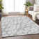 Premium Machine Washable Prisco Silver Rug