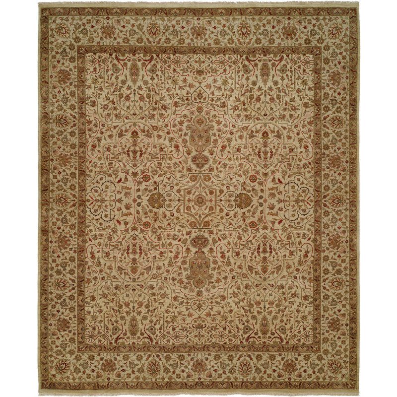 Wool Oriental Indoor Rug, Rectangle 5' x 7'