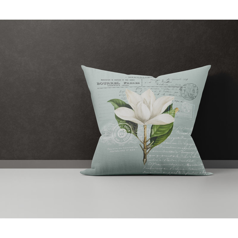  Housse de coussin en coton Aurelie, L 15 po x H 15 po, Émeraude
