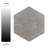 Traffic Hex 9" x 10" Porcelain Field Tile