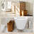 Solid Acacia Wood Decorative Waste Basket With Handles - Versatile Trash Can  for Home, Office, Bedroom & Bath-117164679-117164680