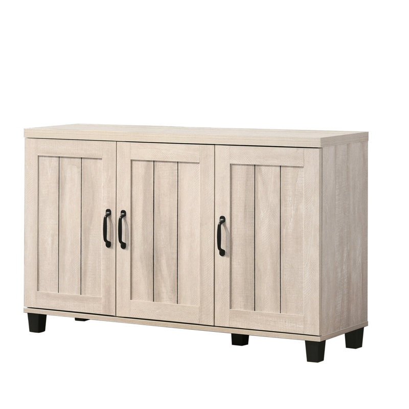 Armoire à chaussures 3 portes Corby, Gris clair