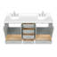 Ensemble de meuble-lavabo double 73 po Abshire-93359249