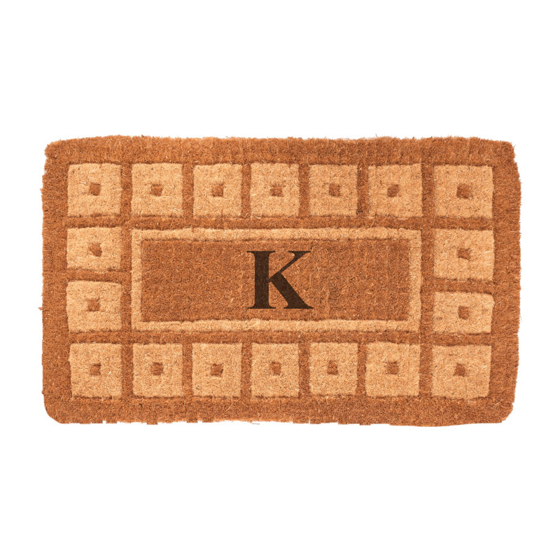Lynette Geometric Outdoor Doormat, Rectangle 2'6" x 4', K