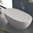 63'' x 30.7'' Soaking Solid Surface Bathtub