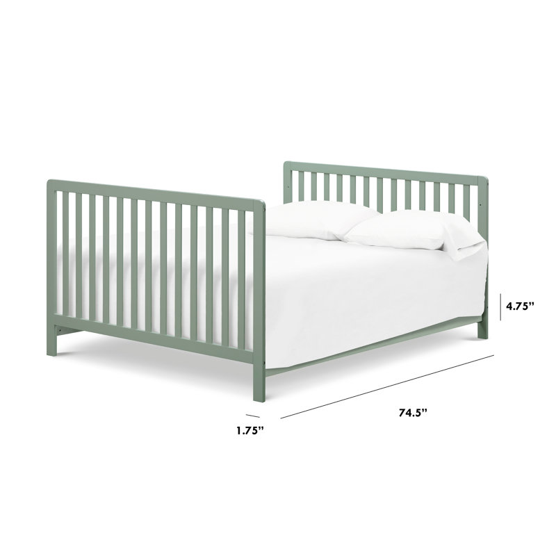 Rails pour lit double, Sauge clair