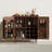 31.5" W Mid-Century Modern Home Bar Cabinet with Wine Rack-1162747574