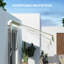 Auvent de terrasse rétractable en polyester Outsunny-98552290-98552292
