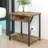 Simple Bedside Table with Open Storage Shelf, Charging Station, Easy to Assembly-200053754