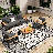 Aluminum Patio Conversation Set with Removable Cushions-1055831118