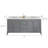 Bernardo Queen 72" Sink Carrara Quartz Countertop Bath Vanity with Faucet-83253109-83252362