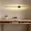 Macaullay 39.37" Black Flush Mount Wall Light