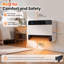 Chaufferette murale 1500W avec balayage oscillant, écran tactile et télécommande-138005697