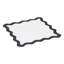 Scalloped Edge Rust and Orange Cotton Placemat - Set of 4-1812256686