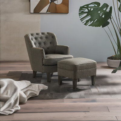 Lestie 25.2'' Wide Tufted Club Chair and Ottoman -  Red Barrel Studio®, B43C02F60CE741198ED9317DE4567C0E