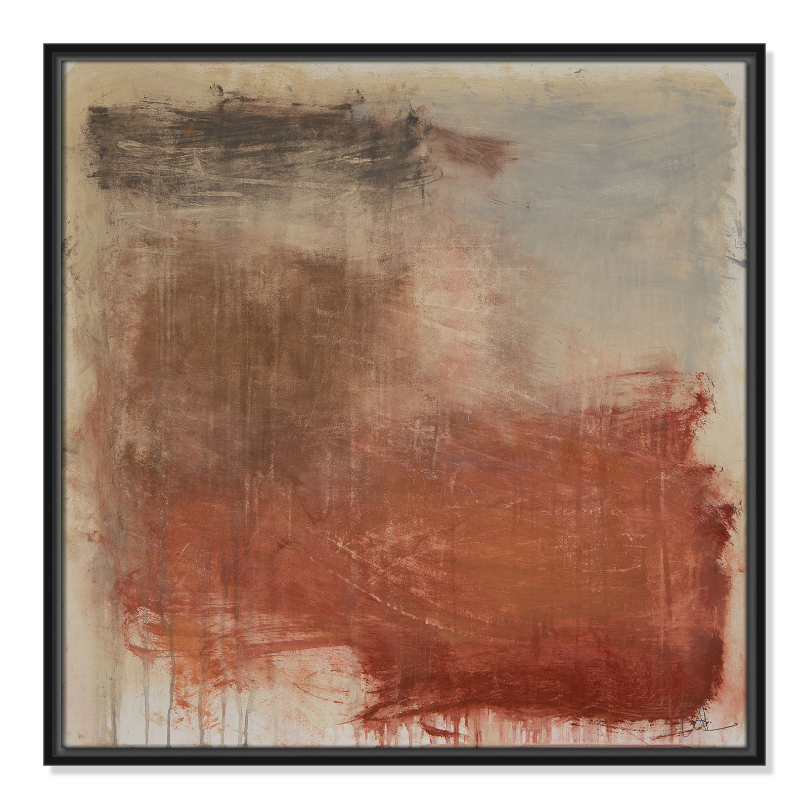 Colin "Autumn Over The Riviera" Print, 25.5" H x 25.5" W, Black