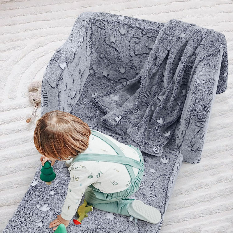 Adrihana Kids 11'' Club Chair and Ottoman