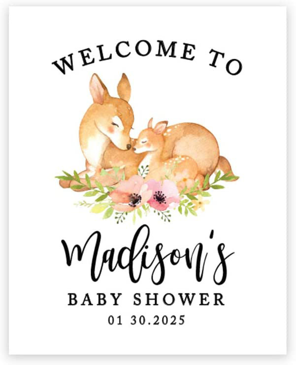 Art sur toile Baby Shower, Oui