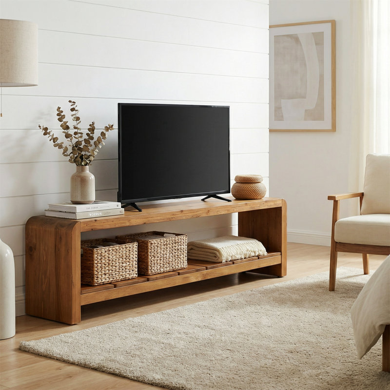 Solid Wood Tv Stand For Tvs Up To 65"