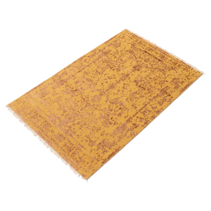 Tapis oriental doré foncé noué à la main Massie