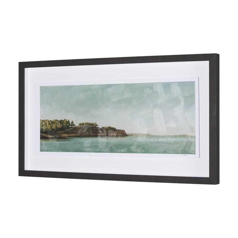 «Coastal Destination By Studio», reproduction d'art encadrée à la main avec passe-partout
