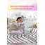 Tapis décoratif blanc rayé noir-882939714
